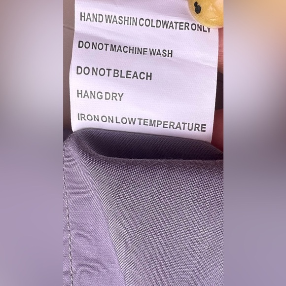 Solitaire Dove Tea Time Garden Tunic top dress gray embroidery colorful size L - Picture 13 of 16